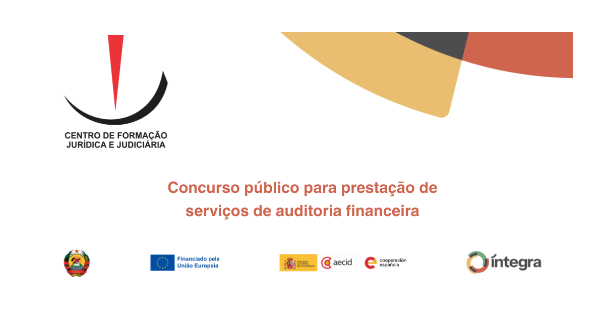 Centro de formação Jurídica e Judiciária abre concurso para prestação de serviços de auditoria financeira