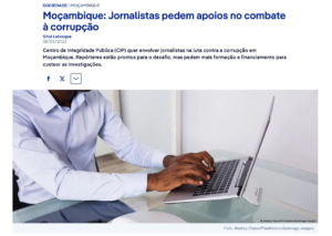 Moçambique: Jornalistas pedem apoios no combate à corrupção