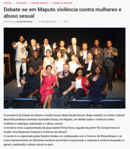 Debate-se em Maputo violência contra mulheres e abuso sexual